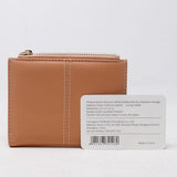 Mumoso- Women'S Bifold Wallet With Zip (Cadmium Orange)