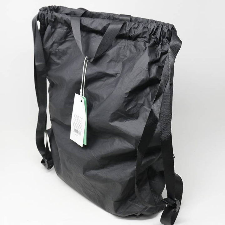 Mumuso- Paper Backpack With Drawstring - Black