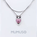 Mumoso- Pink Crystal Swarovski Necklace