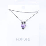 Mumoso- Purple Crystal Swarovski Necklace