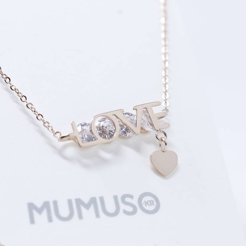 Mumoso- Golden Love Necklace