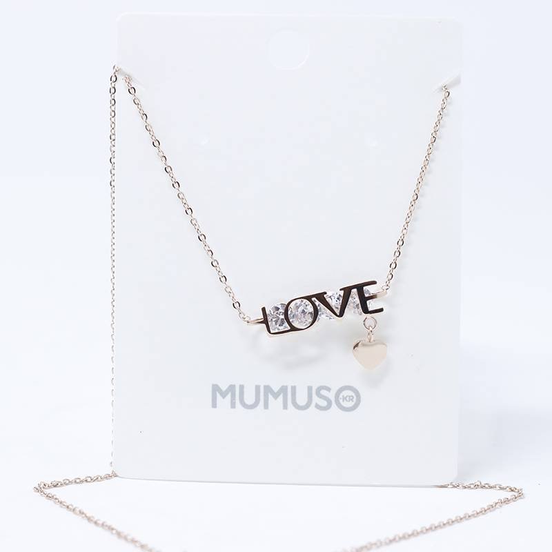 Mumoso- Golden Love Necklace