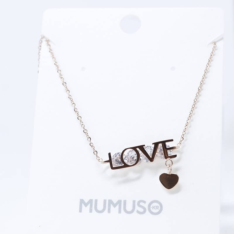 Mumoso- Golden Love Necklace