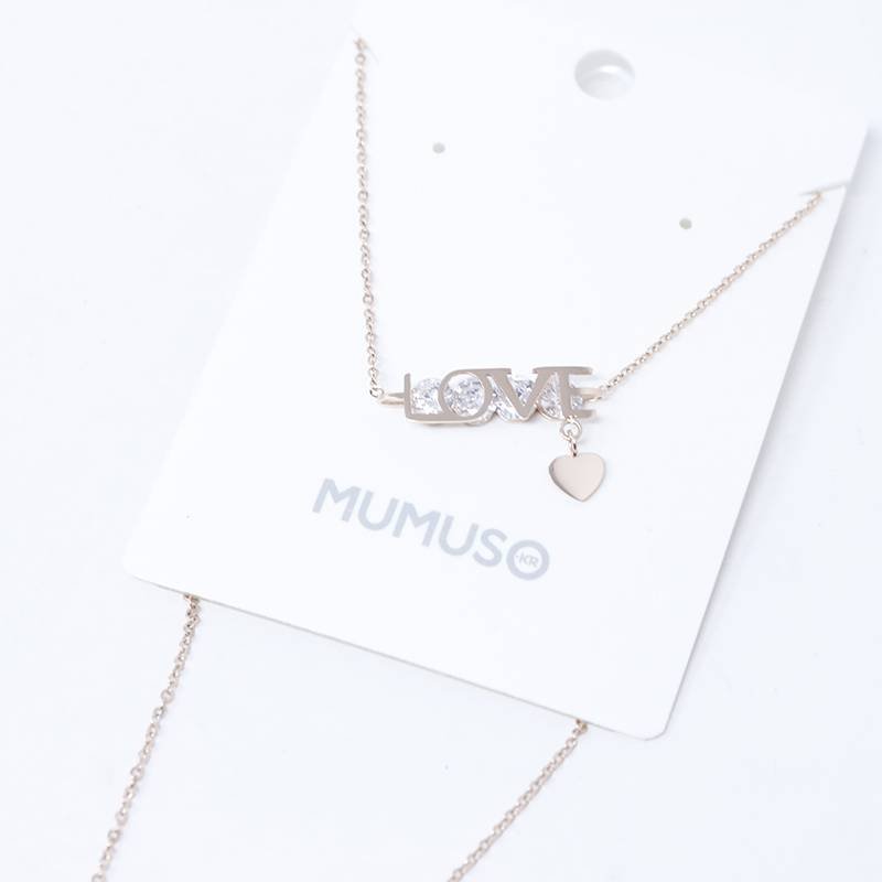 Mumoso- Golden Love Necklace