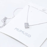 Mumoso- Silver Zircon Necklace