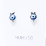 Mumuso- Mow Blue Swarovski Earrings