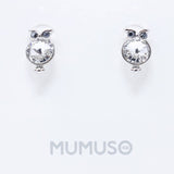 Mumuso- Mow Silver Swarovski Earrings