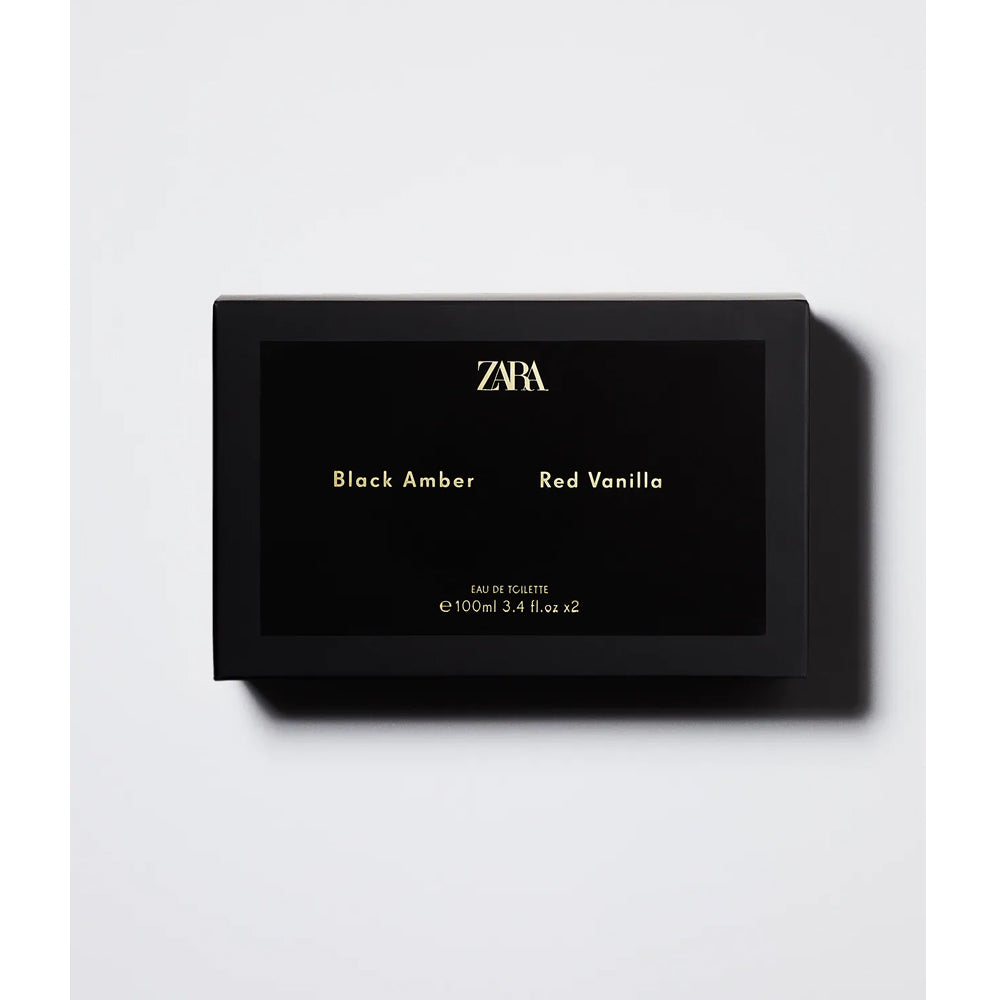 Zara red vanilla and black online amber