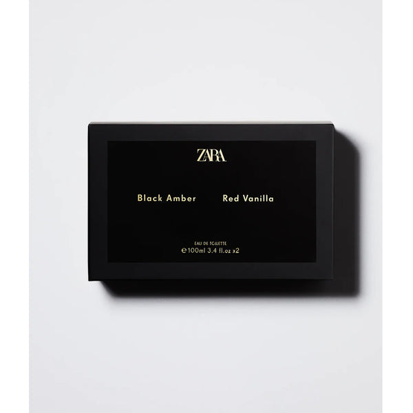 ZARA- RED VANILLA 100 ML / 3.38 OZ + BLACK AMBER 100 ML / 3.38 OZ