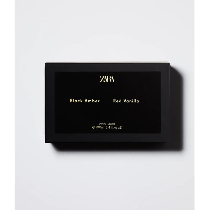 ZARA- RED VANILLA 100 ML / 3.38 OZ + BLACK AMBER 100 ML / 3.38 OZ