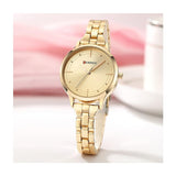 Curren-  Luxury Stainless Steel Bracelet Style Quartz Fashion Dress Ladies Watch- 9019- Rose Gold