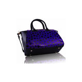 Silk Avenue- LS0075 - Navy Polka Dot Satchel Handbag