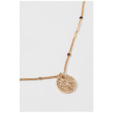 H&M- Hammered pendant necklace Gold-coloured