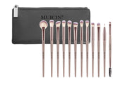 MUICIN - 12 Pieces Complete Vegan Eyebrush Set With Pouch