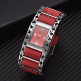The Marshall- Silver Red Relogio Feminino Luxury Watch for Women - TM-W-29