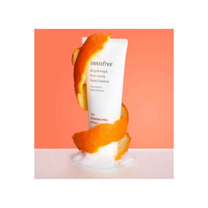 Innisfree- Brightening & Pore-Caring Facial Cleanser With Jeju Tangerine Peel Extract