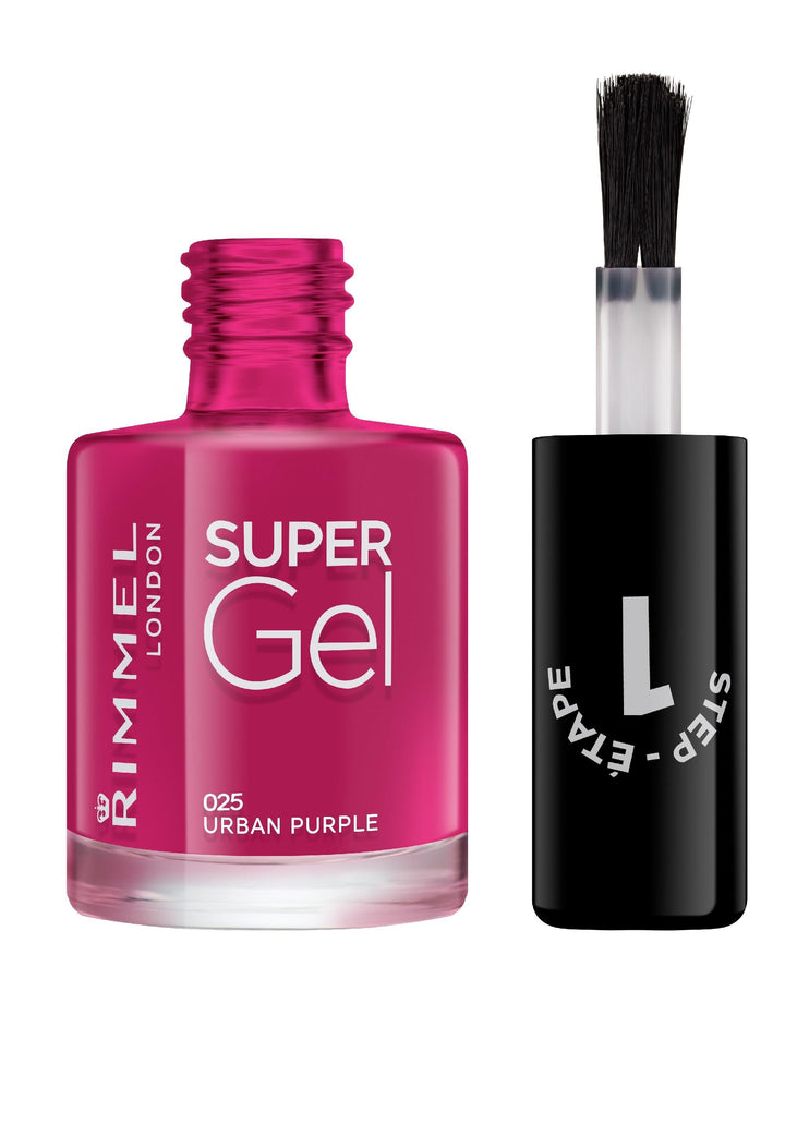 Rimmel- Super Gel - Urban Purple, , a glossy berry shade.