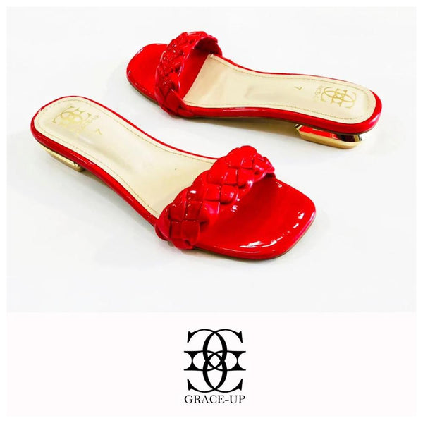 Grace Up- Red Flats 0624