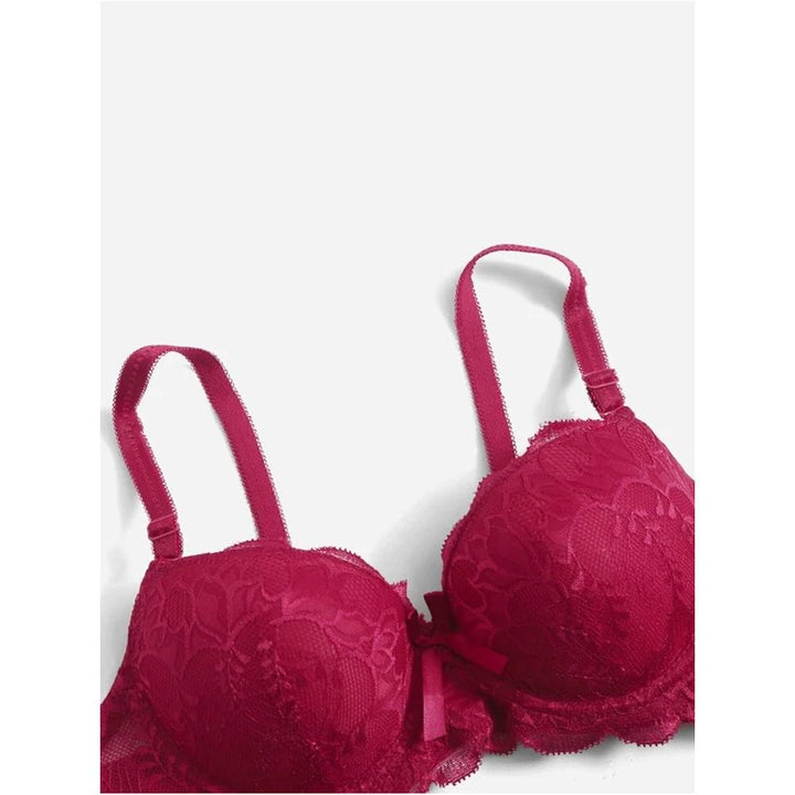 Shein- 2pack Contrast Lace Underwire Bra