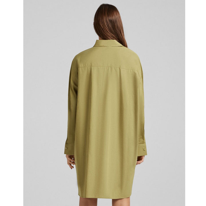 Bershka- Long-Sleeved OverSized Poplin Shirt