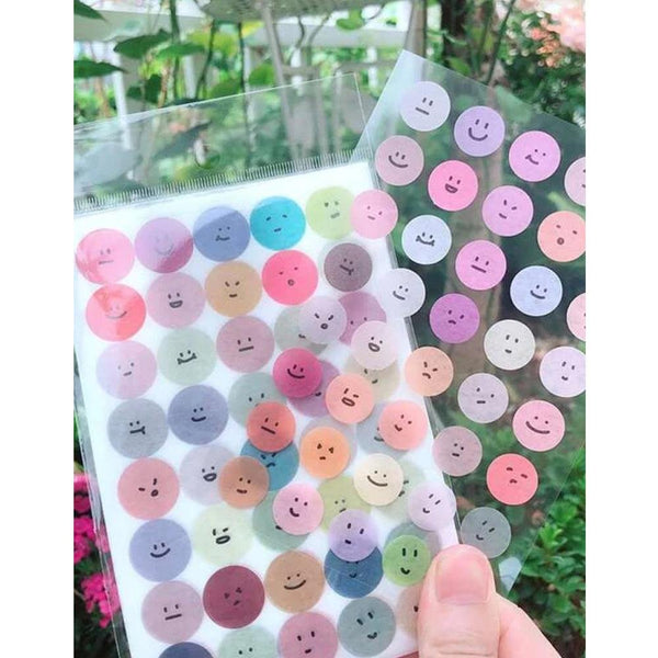 Shein- 6sheet Cartoon Emoticons Sticker