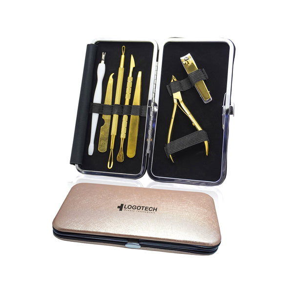 Logotech- Professional Gold Manicure Kit Contains- MK-001