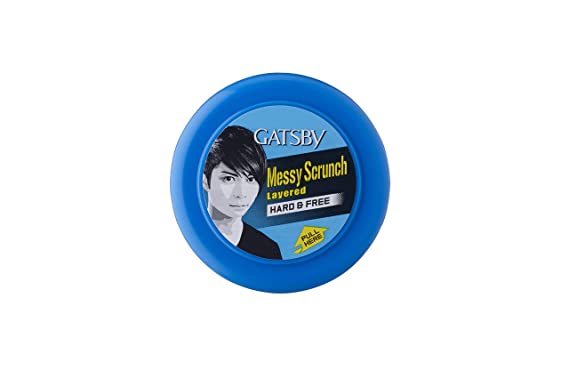 GATSBY-  HARD & FREE STYLING WAX (BLUE) (JAR) 25G