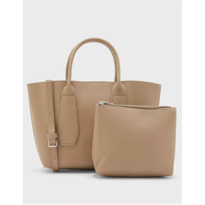 ELLA- Minimalist Tote Bag- Beige