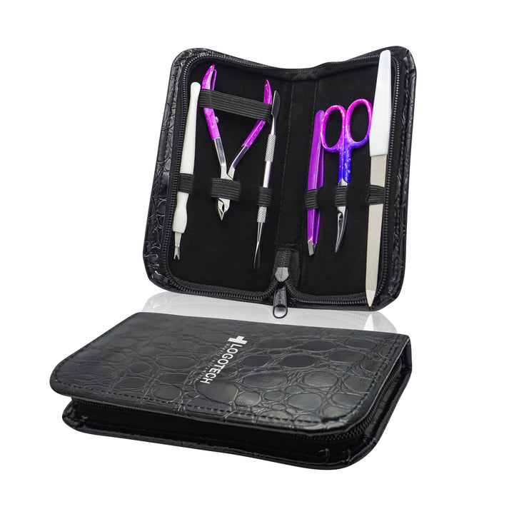 Logotech- Professional Purple Manicure Kit Contains- MK-002