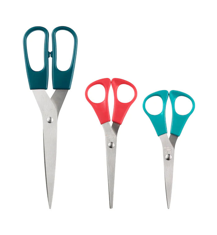 Ikea- Multicolour Trojka Scissors, Set Of 3 by IKEA priced at #price# | Bagallery Deals