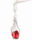 The Marshall - Red Bottle of Love Pendant Necklace for Women - TM-PN-005-Rd