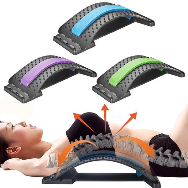 Back Stretcher Massage Magic Fitness Equipment Neck Stretch Relax Mate Lumbar Support Brace Spine Pain Relief Chiropractic