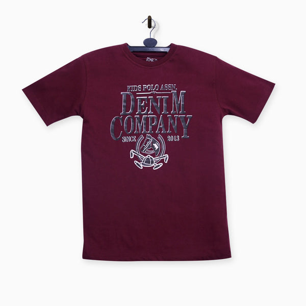 Kids Polo Association- Maroon Tee Shirt