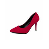 Shein- Red high-heeled shoes business style