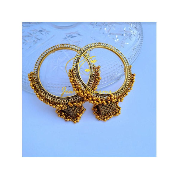 Jewel charms- Oversized Golden Jhumka Baali