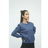 DC- Shoulder Pad Sweatshirt- Pink, Blue, grey