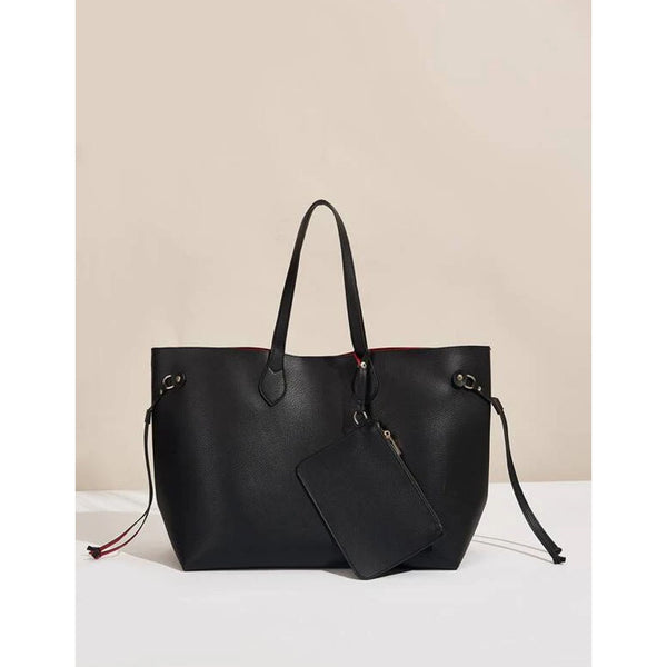 Shein- The Black Basic handbag with wallet