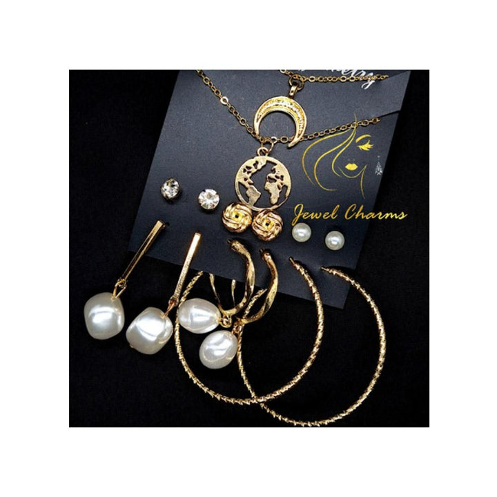 Jewel charms- Duo Necklace Mega Pearl Dangle Pack