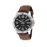 Casio- Leather Black Casual Watch For Men- MTP-VD01L-1BVUDF