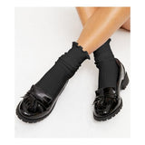 New Look- Black Patent Tassel Chunky Loafers For Women