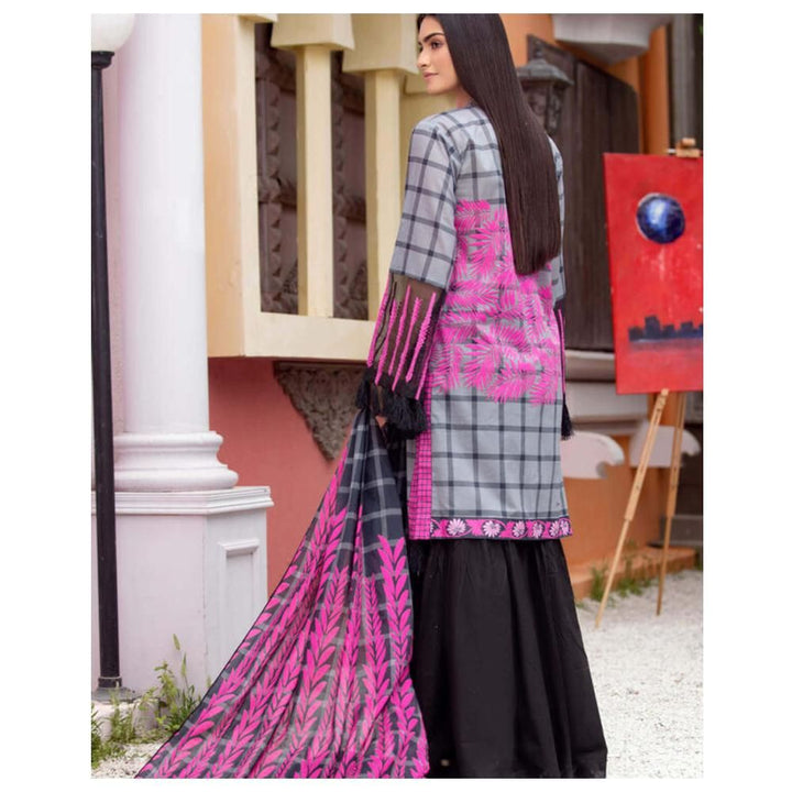 Koko Loko – 2 Piece Embroidered Unstitched Lawn Shirt & Dupatta