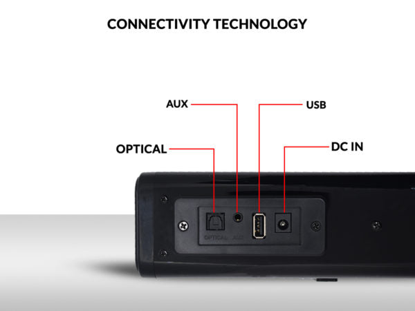 Faster Xb3000 2.0Ch Bluetooth Soundbar 30W With Optical Connectivity