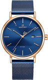 NAVIFORCE- Women's Analog Quartz Watch with Stainless Steel Bracelet NF3008 Blue