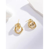 Shein- 14K Gold Plated Chain Decor Earrings