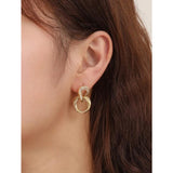 Shein- 14K Gold Plated Chain Decor Earrings