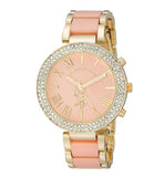 U.S. Polo Assn- Women's Usc40063 Gold-Tone And Pink Bracelet Watch