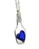 Dama Rusa- Blue Bottle of Love Pendant Necklace for Women