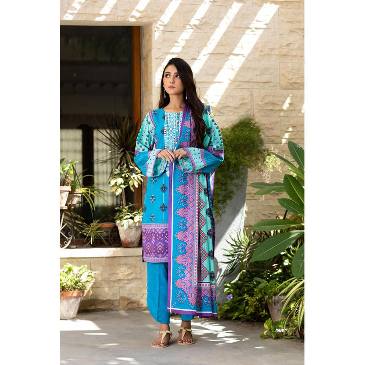 Zellbury- Digital Printed Embroidered Light Khaddar Shirt & Light Khaddar Dupatta WUW21E20102