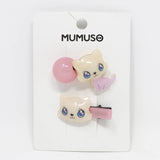 Mumuso- Doll Hairclip Set - Egg