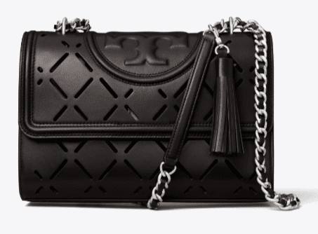 Tory Burch-Fleming Diamond Perforated Shoulder Bag lack